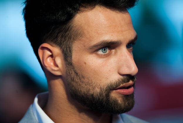 June 8, 2021, Malaga, Spain: Spanish actor, Jesus Castro attends the red carpet inside miramar hotel..The new edition of the 24th Malaga Spanish Film Festival, a great cinematographic event in Spain, presents the film candidates to win the Biznaga de Oro prize, following all measures to prevent the spread of coronavirus and to guarantee a secure event. The festival will be held from 3 to 13 June. Malaga Spain - ZUMAs197 20210608_zaa_s197_165 Copyright: xJesusxMeridax