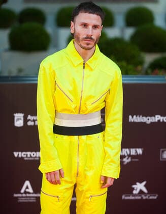 June 8, 2021, Malaga, Spain: Spanish actor, Ruben Ochandiano poses for photographers at the red carpet inside miramar hotel..The new edition of the 24th Malaga Spanish Film Festival, a great cinematographic event in Spain, presents the film candidates to win the Biznaga de Oro prize, following all measures to prevent the spread of coronavirus and to guarantee a secure event. The festival will be held from 3 to 13 June. Malaga Spain - ZUMAs197 20210608_zaa_s197_182 Copyright: xJesusxMeridax