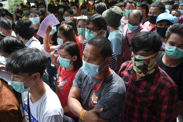 Mass Vaccination Against COVID-19 In Bangkok Thai people wait to receive a shot of AstraZeneca vaccine during a mass vaccination against COVID-19 coronavirus pandemic at a gymnasium vaccination center in Bangkok, Thailand, 09 June 2021. Bangkok Thailand laowilas-notitle210609_npVax  Copyright: xAnusakxLaowilasx