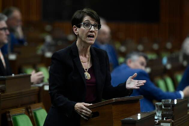 June 10, 2021, Ottawa, on, Canada: Conservative MP Kelly Block rises during Question Period in the House of Commons on Parliament Hill in Ottawa on Thursday, June 10, 2021. Ottawa Canada  - ZUMAc35_ 20210610_zaf_c35_070 Copyright: xJustinxTangx