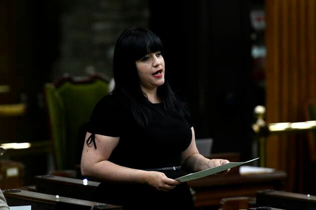 June 10, 2021, Ottawa, on, Canada: Bloc MP Marilene Gill rises during Question Period in the House of Commons on Parliament Hill in Ottawa on Thursday, June 10, 2021. Ottawa Canada  - ZUMAc35_ 20210610_zaf_c35_074 Copyright: xJustinxTangx