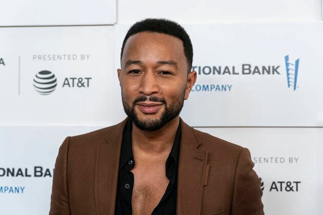 Tribeca Film Festival: The Legend of the Underground Premiere Producer John Legend poses at The Legend of the Underground premiere at Tribeca Film Festival at Waterfront Plaza, Battery Park City. New York New York United States Copyright: LevxRadin