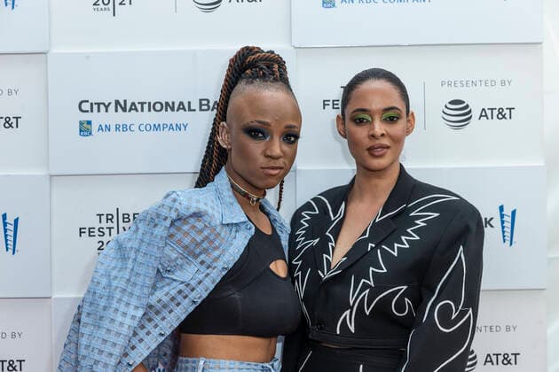 Tribeca Film Festival: The Legend of the Underground Premiere Directors Nneka Ohuorah and Giselle Bailey pose at The Legend of the Underground premiere at Tribeca Film Festival at Waterfront Plaza, Battery Park City New York New York United States Copyright: LevxRadin