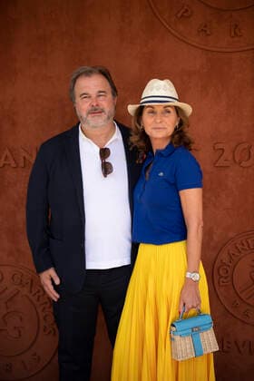Pierre Herme et sa femme CELEBRITES : Internationaux de France Roland Garros 2021 - Paris - 11 06 2021 JBAutissier Panoramic 