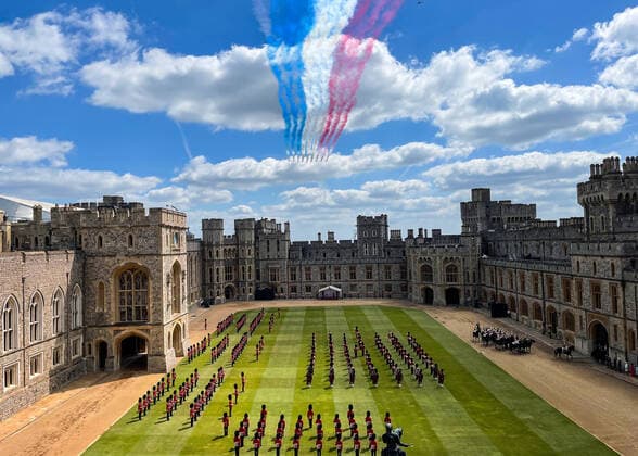 Bilder des Jahres 2021, News 06 Juni News Themen der Woche KW23 . 12 06 2021. Windsor, United Kingdom. Queen Elizabeth II at Trooping the Colour at Windsor Castle, United Kingdom.  xPoolx xi-Imagesx IIM-22265-0054