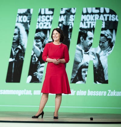 Annalena Baerbock, federal leader of her party and Green candidate for chancellor, recorded during the digital party conference of BUENDNIS 90 DIE GRUENEN in Berlin 12 06 2021 Berlin Germany Copyright: xFelixxZahn photothek.netx