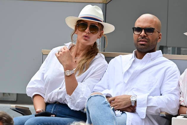 Vitaa CELEBRITES : Internationaux de France Roland Garros 2021 - Finale Femmes - Paris - 12 06 2021 JBAutissier Panoramic 