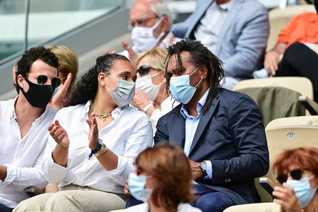 Christian Karembeu CELEBRITES : Internationaux de France Roland Garros 2021 - Finale Femmes - Paris - 12 06 2021 JBAutissier Panoramic 
