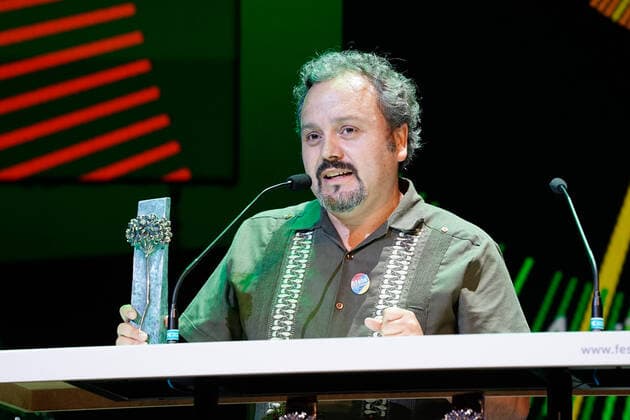 June 12, 2021, Malaga, Spain: Ivan Guarnizo received Biznaga de Plata Premio del Publico Award during the Closing Gala of Festival de Malaga 2021 at Teatro Cervantes.. El Ventre del Mar , a film directed by Agusti Villaronga, have been the most awarded film during Festival de Malaga 2021. Malaga Spain - ZUMAs197 20210612_zaa_s197_580 Copyright: xFrancisxGonzalezx