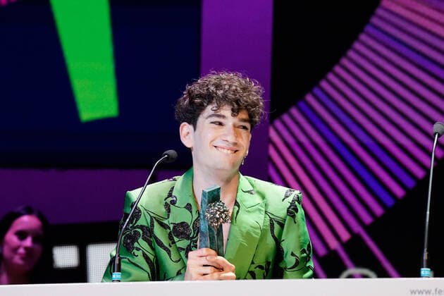 June 12, 2021, Malaga, Spain: Jorge Motos seen during the Closing Gala of Festival de Malaga 2021 at Teatro Cervantes, Motos won Biznaga de Plata a la Mejor Interpretacion Masculina en la Seccion ZonaZine Award with Lucas film.. El Ventre del Mar , a film directed by Agusti Villaronga, have been the most awarded film during Festival de Malaga 2021. Malaga Spain - ZUMAs197 20210612_zaa_s197_596 Copyright: xFrancisxGonzalezx