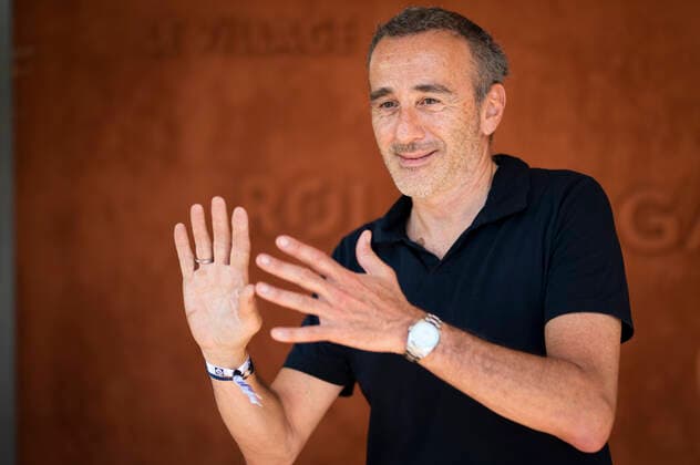 Elie Semoun CELEBRITES : Internationaux de France Roland Garros 2021 - Finale Hommes - Paris - 13 06 2021 JBAutissier Panoramic 