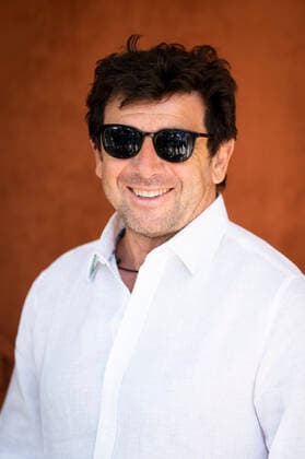 Patrick Bruel CELEBRITES : Internationaux de France Roland Garros 2021 - Finale Hommes - Paris - 13 06 2021 JBAutissier Panoramic 