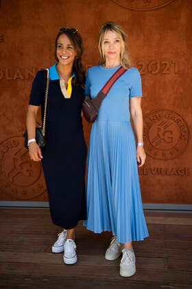 Alice Belaidi et Anne Marivin CELEBRITES : Internationaux de France Roland Garros 2021 - Finale Hommes - Paris - 13 06 2021 JBAutissier Panoramic 
