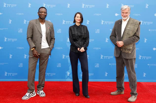 Azu Nwagbogu, Carmen Gray and Wieland Speck arriving for the award ceremony of the Berlinale Summer Special 2021 71 Berlin International Film Festival at the open-air cinema Museumsinsel Berlin, 13 06 2021 Foto:xD.xBedrosianx xFuturexImage