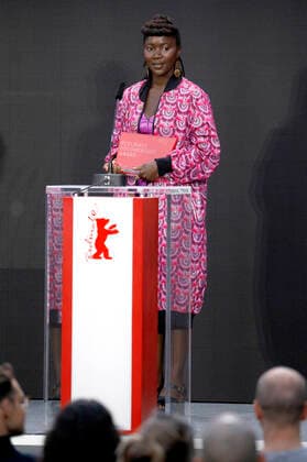 Alice Diop with the award for best documentary Nous at the award ceremony of the Berlinale Summer Special 2021 71 Berlin International Film Festival at the open-air cinema Museumsinsel Berlin, 13 06 2021. Foto:xD.xBedrosianx xFuturexImage