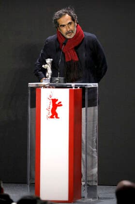 Yibran Asuad with the Silver Bear for Best Artistic Achievement for Una pelicula de policias at the Berlinale Summer Special 2021 71 International Film Festival Berlin at the outdoor cinema Museumsinsel Berlin, 13 06 2021 Foto:xD.xBedrosianx xFuturexImage