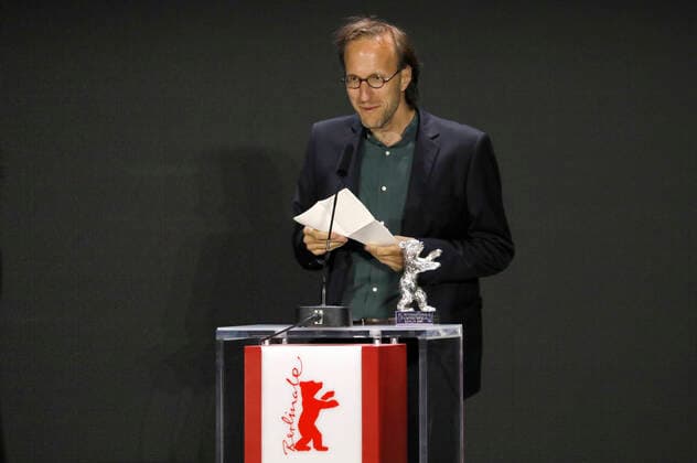 Denes Nagy with the Silver Bear for Best Director at TermÃ szetes fÃ ny at the Berlinale Summer Special 2021 71 Berlin International Film Festival at the open-air cinema Museumsinsel Berlin, 13 06 2021 Foto:xD.xBedrosianx xFuturexImage