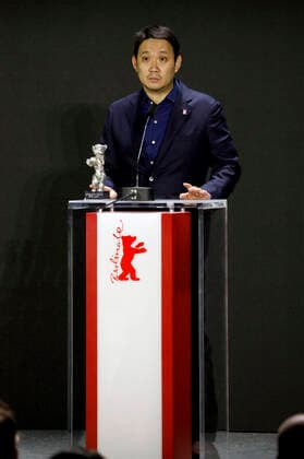 Ryusuke Hamaguchi with the Silver Bear Grand Jury Prize for Guzen to sozo at the award ceremony of the Berlinale Summer Special 2021 71 Berlin International Film Festival at the open-air cinema Museumsinsel Berlin, 13 06 2021 Foto:xD.xBedrosianx xFuturexImage