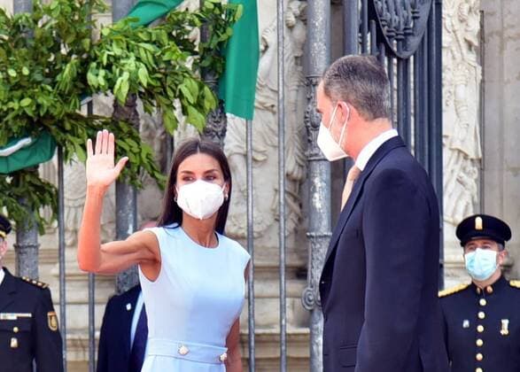 Spanish King Felipe VI and Queen Letizia Ortiz awarded by Andalucia Medal of Honor in Sevilla, on Monday 14 June 2021 Cordon Press