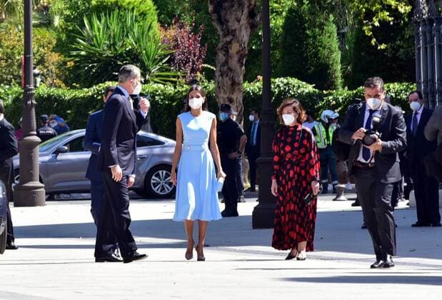 Spanish King Felipe VI and Queen Letizia Ortiz awarded by Andalucia Medal of Honor in Sevilla, on Monday 14 June 2021 Cordon Press
