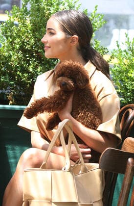 NEW YORK, NY- June 15: Olivia Palermo seen with her new dog leaving the Bowery Hotel in New York City on June 15, 2021. Copyright: xRW MediaPunchx