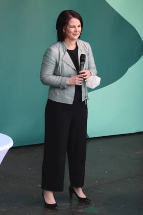Annalena Baerbock campaign appearance Bündnis 90 Die Grünen in Festung Mark for the state election in Saxony-Anhalt