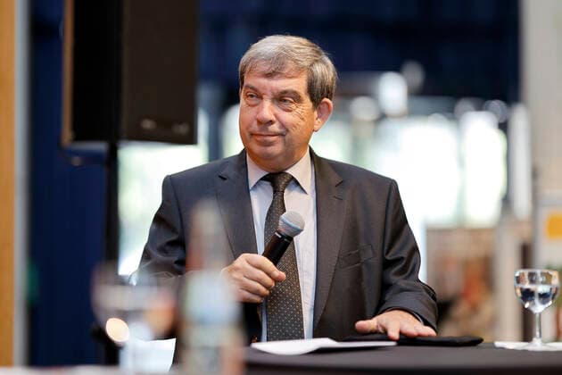 Hans Walter Hütter, at the press conference on the new exhibition Wähl mich Parteien plakatieren at the Haus der Geschichte in Bonn From 17 June to 10 October 2021, around 100 historical election poster Foto:xC.xHardtx xFuturexImage