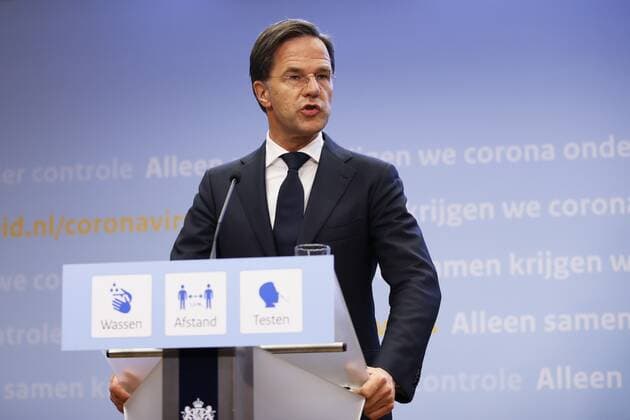 THE HAGUE Outgoing Prime Minister Mark Rutte during a press conference The cabinet announces accelerated relaxation of the corona measures REMKO DE WAAL W  Copyright: xHollandsexHoogtex xxANPx x432734359x