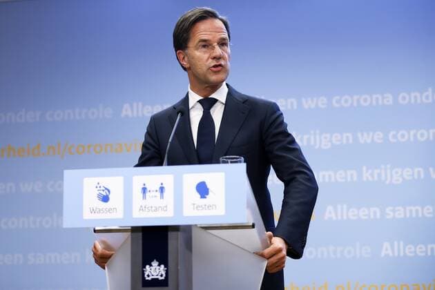 THE HAGUE Outgoing Prime Minister Mark Rutte during a press conference The cabinet announces accelerated relaxation of the corona measures REMKO DE WAAL W  Copyright: xHollandsexHoogtex xxANPx x432734677x