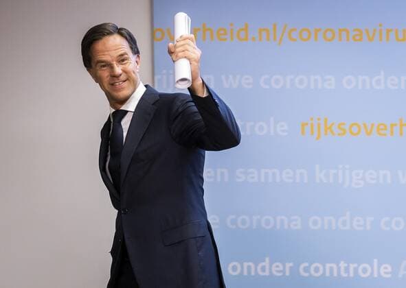 THE HAGUE Outgoing Prime Minister Mark Rutte after a press conference The cabinet announces accelerated relaxation of the corona measures REMKO DE WAAL W  Copyright: xHollandsexHoogtex xxANPx x432736836x