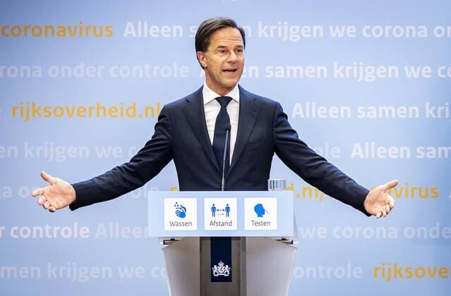 THE HAGUE Outgoing Prime Minister Mark Rutte during a press conference The cabinet announces accelerated relaxation of the corona measures REMKO DE WAAL W  Copyright: xHollandsexHoogtex xxANPx x432736891x