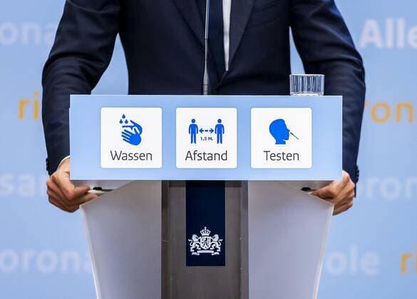 THE HAGUE Outgoing Prime Minister Mark Rutte during a press conference The cabinet announces accelerated relaxation of the corona measures REMKO DE WAAL W  Copyright: xHollandsexHoogtex xxANPx x432737107x