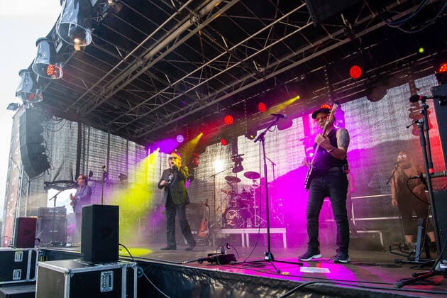 20210620 Mit Abstand Festival Farewell Concert Opus RADFELD, AUSTRIA JUNE 20 Ewald Sunny Pfleger Guitar, Herwig Ruedisser Vocals and Guitar, Erich Buchebner Bass Guitar and Corry G Copyright: xBEAUTIFULxSPORTS Kettnerx