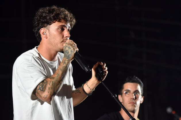 June 20, 2021, Calafell, Tarragona, Spain: Singer Jxta Martin performs at the Calafell Beach Festival..The Spanish singer Jxta Martin acts as a supporting artist before the performance of Antonio Orozco at the Calafell Beach Festival. The young singer Jxta Martin became known on platforms such as Tik Tok (with more than 35 thousand followers), Instagram, YouTube or Spotify, Due to his talent, he has already attracted the interest of musical media, acting in events on radio stations such as Los 40 Principles and playing on dials such as Canal Fiesta Radio. Calafell Spain - ZUMAs197 20210620_zaa_s197_041 Copyright: xRamonxCostax