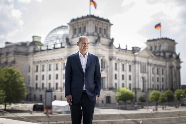 Olaf Scholz, SPD candidate for chancellor, photographed during the SPD Future Forum in front of the German Bundestag in Berlin, 20 06 2021 Berlin Germany Copyright: xFlorianxGaertner photothek.dex