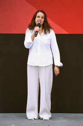 Winner Maria Speth at the award ceremony of the Audience Award Competition 2021 for the documentary film Herr Bachmann und seine Klasse at the Berlinale Summer Special 2021 71 Berlin International Film Festival at the open-air cinema Museumsinsel Berlin, 20 06 2021 Foto:xN.xKubelkax xFuturexImage