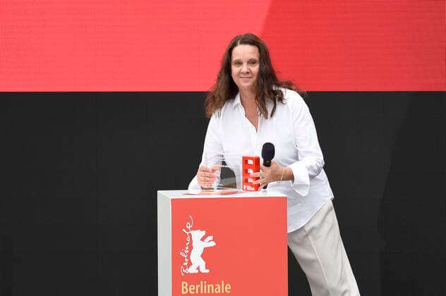 Winner Maria Speth at the award ceremony of the Audience Award Competition 2021 for the documentary film Herr Bachmann und seine Klasse at the Berlinale Summer Special 2021 71 Berlin International Film Festival at the open-air cinema Museumsinsel Berlin, 20 06 2021 Foto:xN.xKubelkax xFuturexImage
