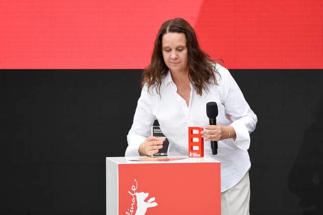 Winner Maria Speth at the award ceremony of the Audience Award Competition 2021 for the documentary film Herr Bachmann und seine Klasse at the Berlinale Summer Special 2021 71 Berlin International Film Festival at the open-air cinema Museumsinsel Berlin, 20 06 2021 Foto:xN.xKubelkax xFuturexImage