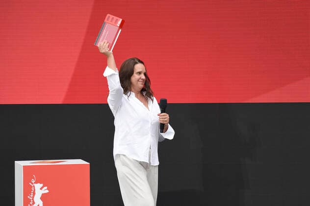 Winner Maria Speth at the award ceremony of the Audience Award Competition 2021 for the documentary film Herr Bachmann und seine Klasse at the Berlinale Summer Special 2021 71 Berlin International Film Festival at the open-air cinema Museumsinsel Berlin, 20 06 2021 Foto:xN.xKubelkax xFuturexImage