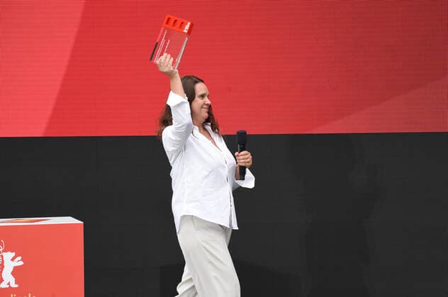 Winner Maria Speth at the award ceremony of the Audience Award Competition 2021 for the documentary film Herr Bachmann und seine Klasse at the Berlinale Summer Special 2021 71 Berlin International Film Festival at the open-air cinema Museumsinsel Berlin, 20 06 2021 Foto:xN.xKubelkax xFuturexImage