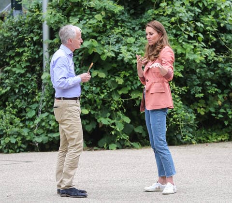 Catherine, Duchess of Cambridge visits the Natural History Museum in London. During the visit she was shown around the Urban Nature Project by museum director Dr. Doug Gurr. Featuring: Catherine, Duchess Of Cambridge, Dr. Doug Gurr Where: London, United Kingdom When: 22 Jun 2021 Credit: John Rainford Cover Images **NOT AVAILABLE FOR PUBLICATION IN THE UK** Copyright: xx 41525747 EDITORIAL USE ONLY. NOT FOR USE BY NEWSPAPERS BASED IN THE UK.