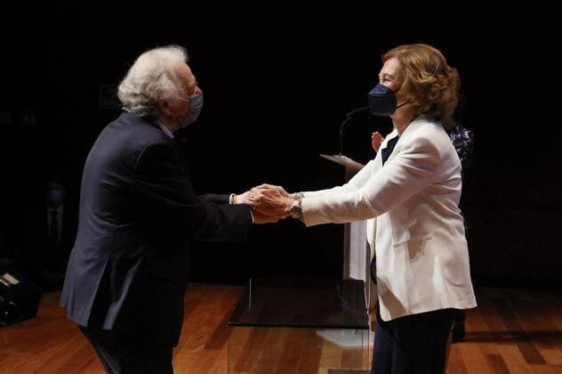 Queen Sofia during closing ceremony of academic year Escuela Superior de Musica Reina Sofia 2020 2021 in Madrid on Tuesday, 22 June 2021 Cordon Press