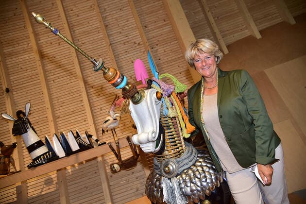 Eröffnung ANOHA im Jüdischen Museum Berlin Prof. Monika Grütters, MdB Kulturministerin, mit einem Einhorn PK zur Eröffnung der Kinderwelt ANOHA im Jüdischen Museum in Berlin am 23.06.2021 *** Opening ANOHA at the Jewish Museum Berlin Prof Monika Grütters, MdB Minister of Culture, with a unicorn PK for the opening of the childrens world ANOHA at the Jewish Museum in Berlin on 23 06 2021 Photopress Mueller