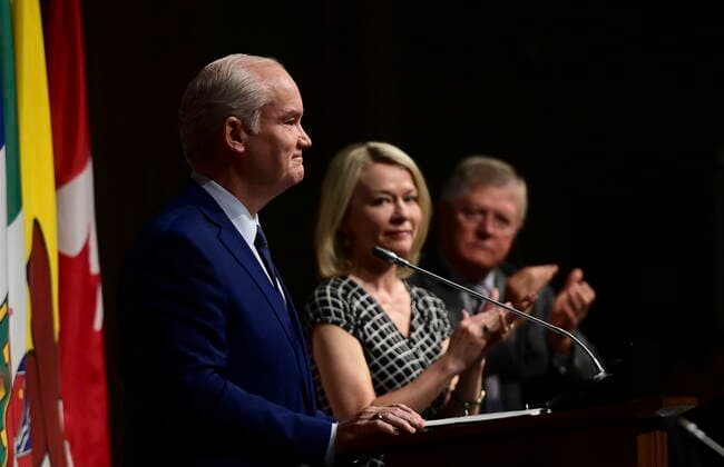 June 23, 2021, Ottawa, on, Canada: Members of the Conservative caucus applaud Conservative Leader Erin O Toole following his address to the Conservative caucus during a meeting in Ottawa on Wednesday, June 23, 2021. Ottawa Canada  - ZUMAc35_ 20210623_zaf_c35_003 Copyright: xSeanxKilpatrickx