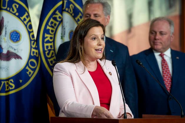 June 23, 2021, Washington, District of Columbia, USA: United States Representative Elise Stefanik (Republican of New York) offers remarks while joined by House Republicans for a press conference regarding China and COVID-19 accountability, at the US Capitol, in Washington, DC, Wednesday, June 23, 2021. Credit: Rod Lamkey CNP Washington USA - ZUMAs152 20210623_zaa_s152_064 Copyright: xRodxLamkeyx-xCnpx
