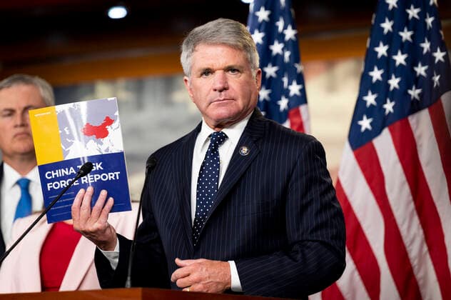 June 23, 2021, Washington, DC, United States: June 23, 2021 - Washington, DC, United States: U.S. Representative MICHAEL MCCAUL (R-TX) speaking at a press conference about COVID-19 and China. Washington United States - ZUMAb161 20210623_zap_b161_098 Copyright: xMichaelxBrochsteinx