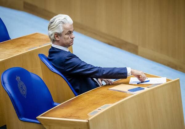 THE HAGUE Geert Wilders PVV in the House of Representatives during a debate about the developments surrounding the corona virus REMKO DE WAAL W  Copyright: xHollandsexHoogtex xxANPx x432981719x