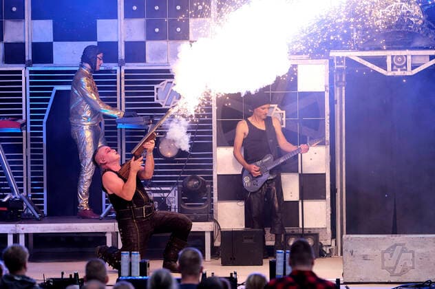 Andreas Schanowski, Rene Anlauff and Björn Müller Völkerball live as part of the concert series Back on Stage at the Gilde Parkbühne Hannover, 24 06 2021 Foto:xU.xStammx xFuturexImage