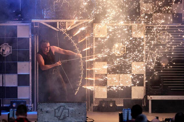 Rene Anlauff of Völkerball live at the concert series Back on Stage at the Gilde Parkbühne Hannover, 24 06 2021 Foto:xU.xStammx xFuturexImage