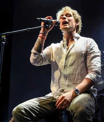 Danish Christopher plays up to Havefest paa Plaenen in Tivoli on Friday 25 June 2021 with seated audience divided into two sections Havefest replaces Fredagsrock, which has been canceled due to the Covid 19 Corona crisis, Copenhagen  Copyright: TorbenxChristensen TorbenxChristensenx COP333 spdk20210626-010304-L